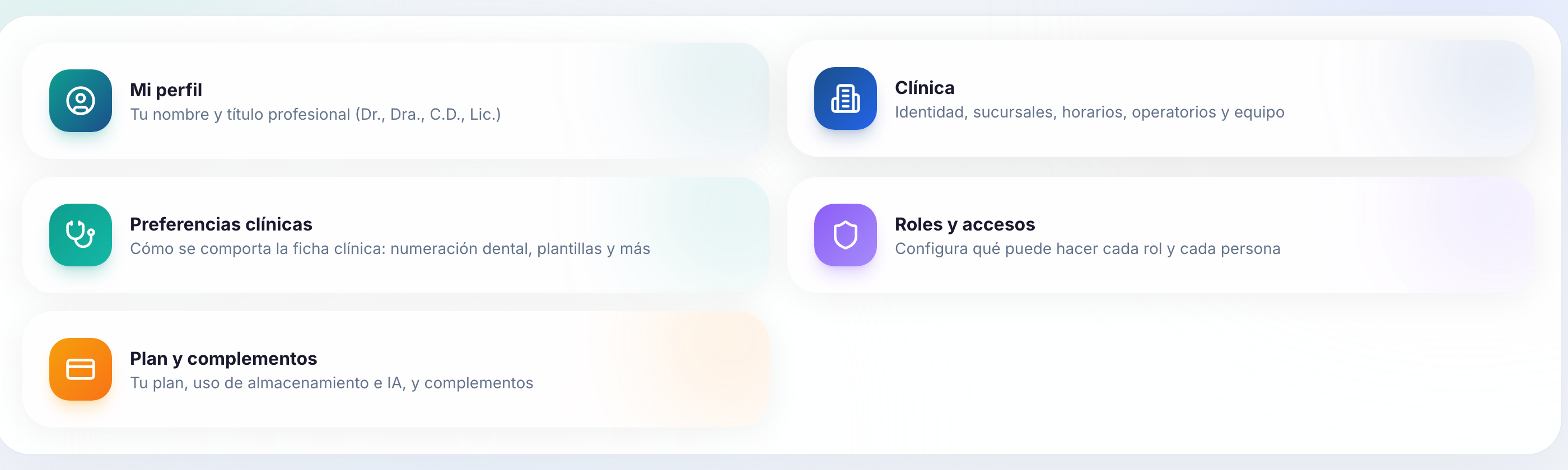 Multi-sucursal y roles de equipo